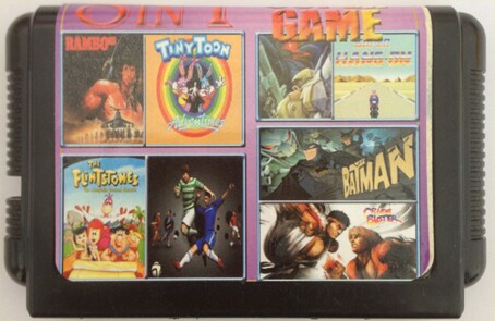 电视游戏  世嘉 SEGA 16位MD游戏卡带 黑卡KE804组合卡