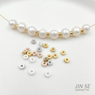 JINSE镀真金保色横切面隔珠隔片