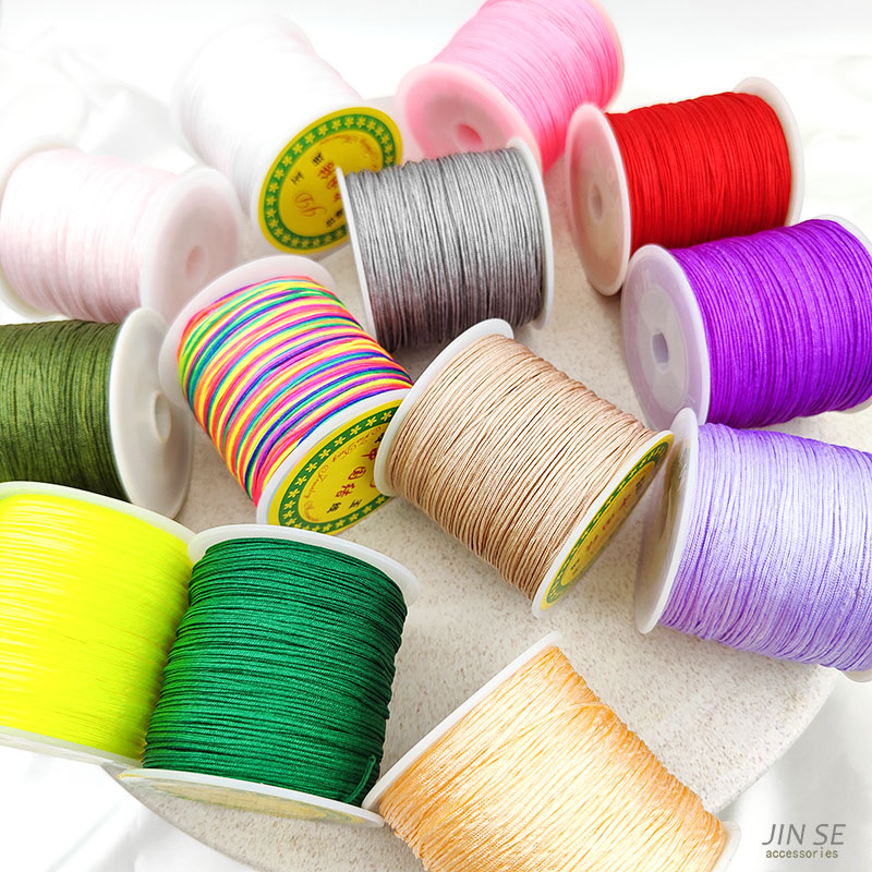 72号玉线加密编织手绳diy端午