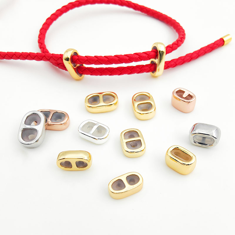 双孔硅胶8字扣调节扣diy饰品配件