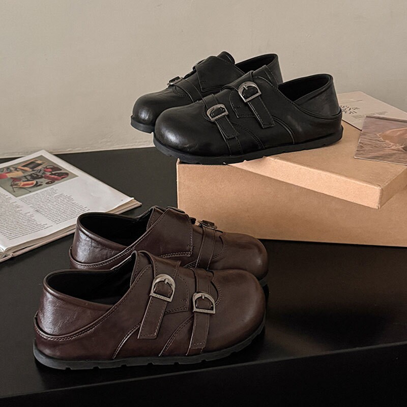配裙子乐福鞋女2026秋季新款黑色jk小皮鞋软底不累脚单鞋子