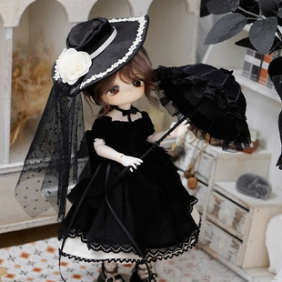 可奈造物玫瑰与诗bjd六分版娃衣三插六华丽风娃娃裙子无属性套装