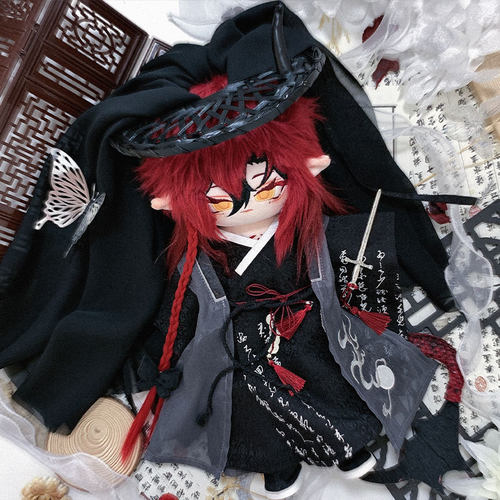 现货可奈造物将进酒30CM棉花娃衣古风原创毛绒玩具衣服国风无属性