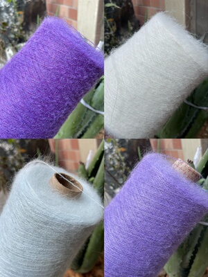 13支高比例羊毛马海毛 羊驼马海零桶线 手编毛衣 围巾线