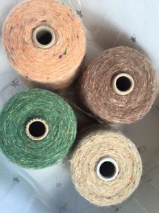 柔软不扎 约25%马海毛 外套毛衣围巾线 中粗毛线 彩点羊毛马海毛