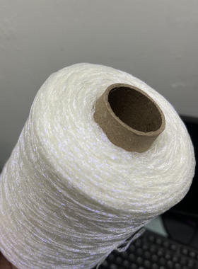 标价半斤 幻彩透明闪丝空芯链条纱 特色毛衣 钩包配线