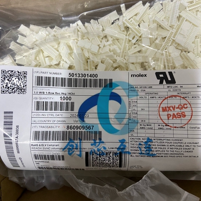 Molex连接器 501330-1400 5013301400 14PIN 1.0mm间距 胶壳