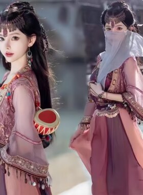 苗疆少女服饰异域风情古风民风凤凰旅拍网红服装紫萱同款苗疆公主