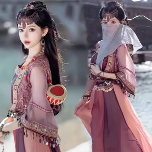 苗疆少女服饰异域风情古风民风凤凰旅拍网红服装紫萱同款苗疆公主
