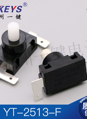 YT-2513-F吸尘器开关配件NOVA吸尘器开关KAN-J4电源按钮开关两脚