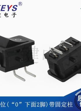 KCD1-101L优质船型开关全铜脚翘板弯脚两脚2档 15*21侧插2脚15X21