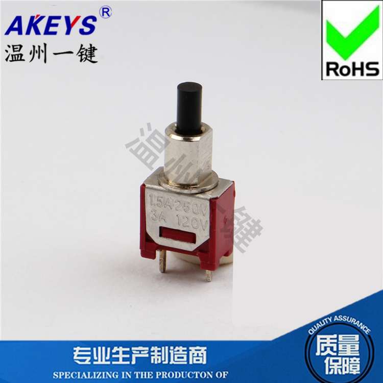 优质直插两脚钮子开关连接器