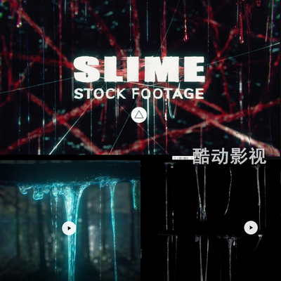 78组科幻恐怖黏液特效合成4K视频素材科幻电影 AE Pr Edius Fcpx