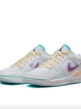 耐克Nike Jordan 生活耐磨透气休闲鞋板鞋女鞋白黄紫FV3624-151