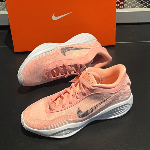 Nike GT Hustle Academy 舒适轻盈 低帮 篮球鞋 男款 粉色