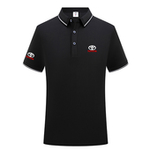 男女夏车标工装 丰田汽车4S店夏季 短袖 POLO衫 制logo 定做工作服短袖