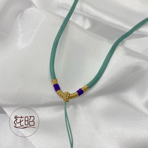 花昭 手工编织高货绳蜜蜡珠宝吊坠项链挂绳高档小清新简约男女款