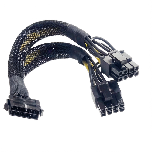 适配Radeon RX 6800 XT 显卡电源线 12P转8pin 一分二 PCI-E 12针