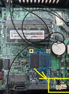 2P硬盘线 nas供电线 GBYT1_VERF 小主机sata电源线2针 SATA_PWR1