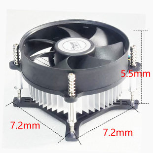 cpu散热器LGA775 支持pwm 4Pin散热风扇 台式机主板风扇 b75 g41