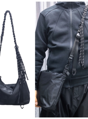 MEDKAI斜挎包男可替换编织肩带单肩包骑行背包大容量尼龙布包新品