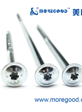 TCF大扁头带滚花快攻木结构螺钉硬木防开裂加粗长半螺纹自攻螺丝