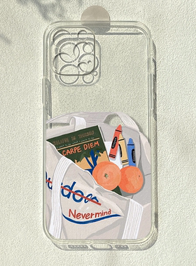 日韩创意适用苹果15/16promax华为nova12/mate60小米13/14荣耀90一加12opporeno11/vivoiqoo11透明手机壳