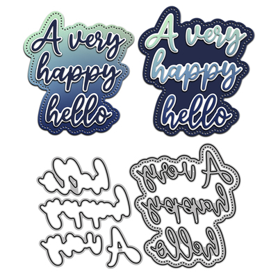 字样diy金属压花切割刀碳钢剪纸