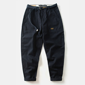 重磅阿美咔叽日系复古直筒宽松伐木工装 拼接户外休闲长裤 裤 锥形裤