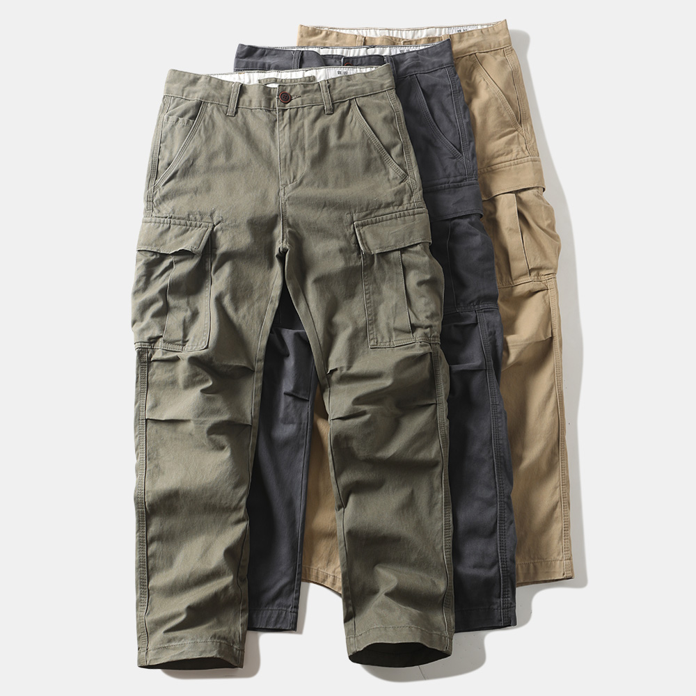 日系复古工装裤直筒宽松休闲长裤