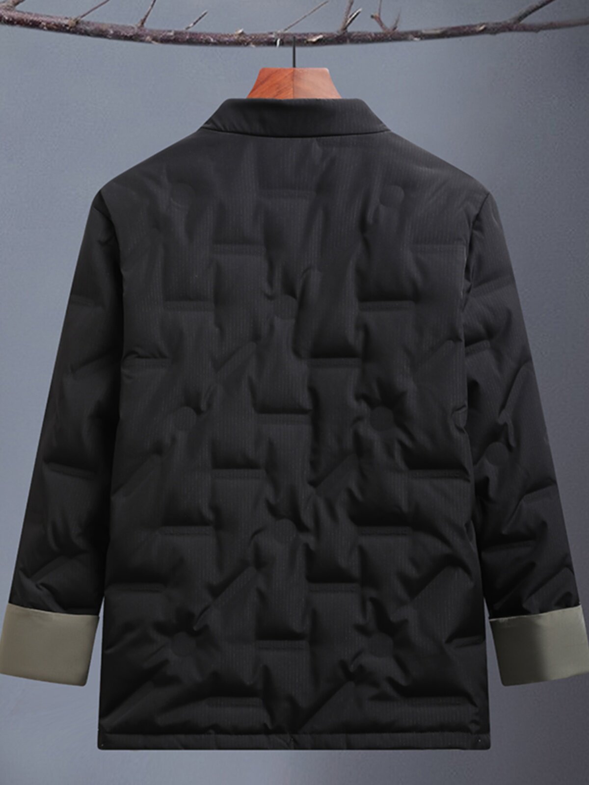 DOWN TANG SUIT MENS WINTER CASUAL DOWN JACKET CHINESE STYLE RETRO BUCKLE COTTON JACKET JACKET MENS CHINESE DAD WEAR