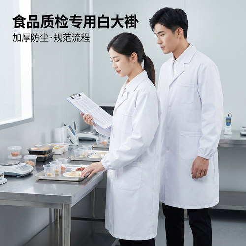 长袖食品厂工作服白大褂