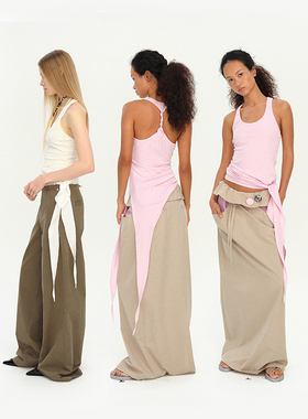 MovingMovingMoving 5/16 20:00 不规则斜摆打结工装多穿法长背心