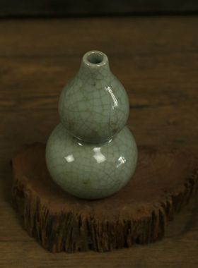 景德镇手工制作裂纹釉花瓶仿古董