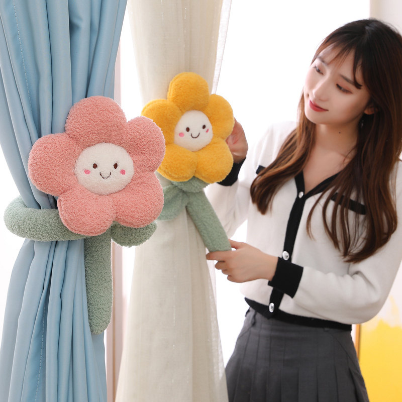 创意帘绑带儿童房帘扣现代玩偶扎带装饰一对