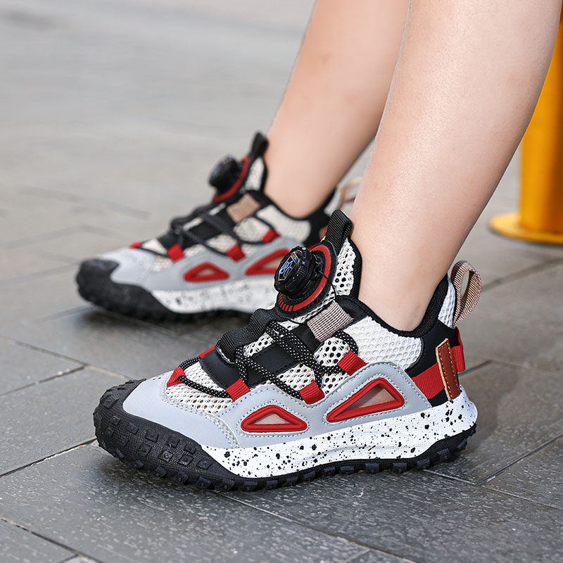 ABC SHIELD男童鞋子夏季新款透气镂空大网眼运动鞋户外旅游登山鞋