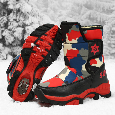 儿童冬季新款防水防滑保暖雪地靴