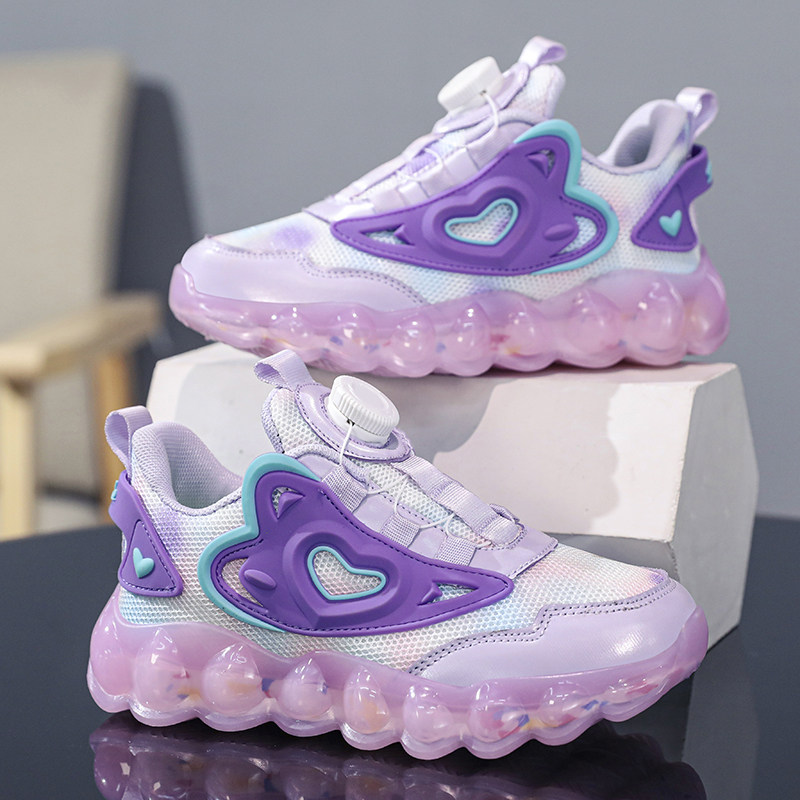 童鞋女童鞋子秋季新款百搭双网面透气运动鞋中大童女孩老爹鞋春款