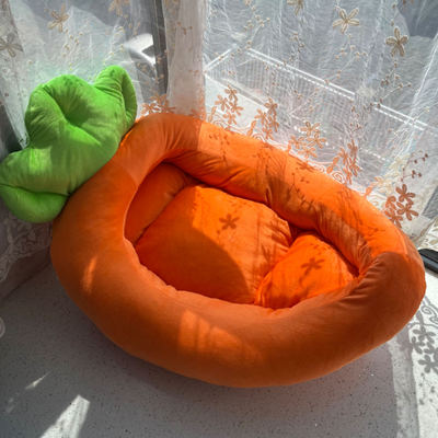 胡萝卜狗窝猫窝保暖比熊中小型犬