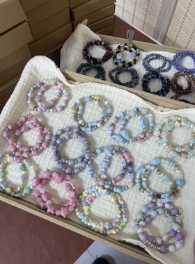 （合集）9.9/2件陶瓷手链甜美少女新中式国风手串叠戴手绳