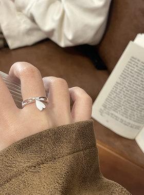 乔治姐姐/日韩小众设计感爱心戒指女简约百搭食指戒ins风开口指环
