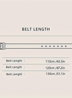 men's Wide Stitching alloy Buckle Belt For Jeans And腰带