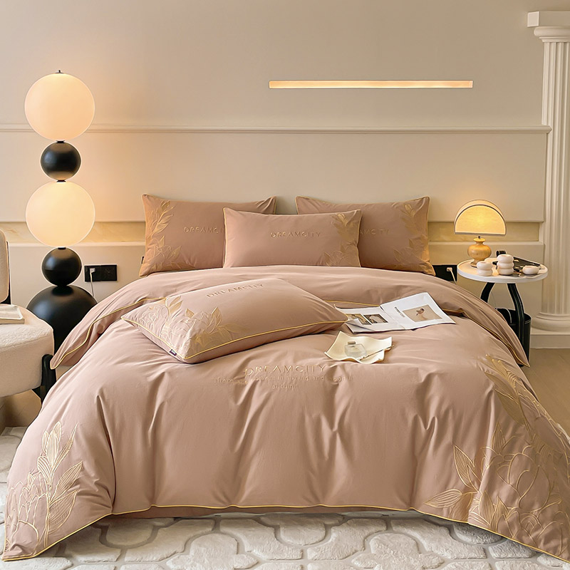 淘水晶家纺官方旗舰店正品A类母婴级全棉加厚保暖磨毛4四件套纯棉