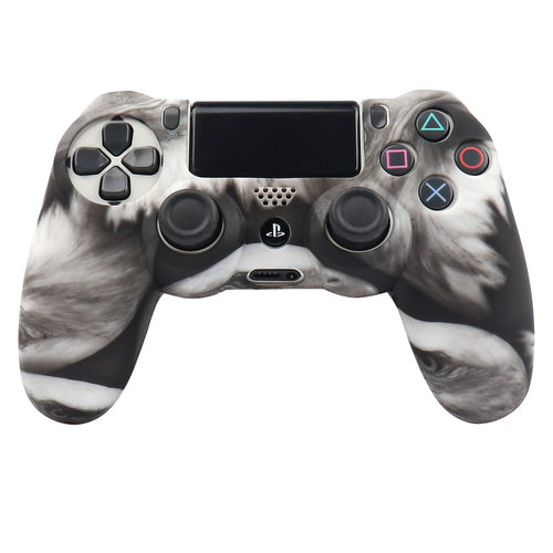 PS4手柄套 PS4pro手柄迷彩套 PS4sLIM水彩套P4保护套新图案硅胶套