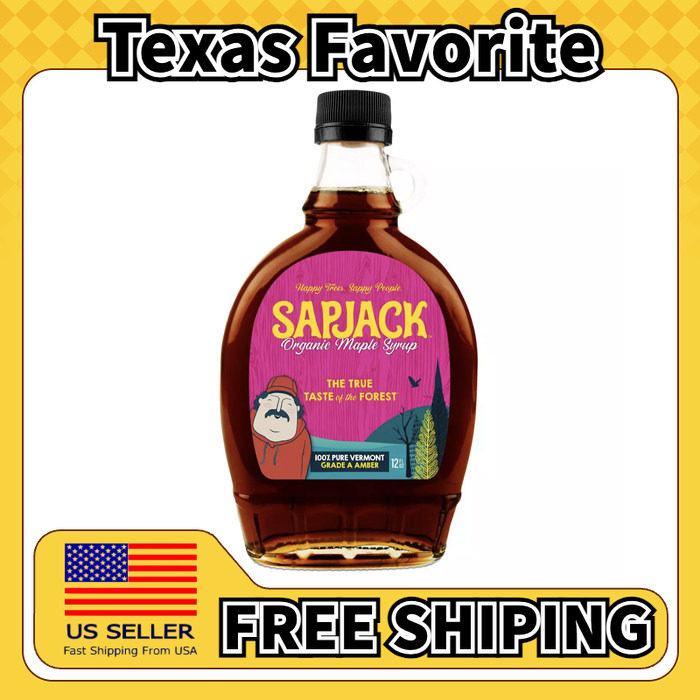 美国直邮Sapjack Organic Maple Syrup 早餐煎饼华夫饼枫糖浆354g