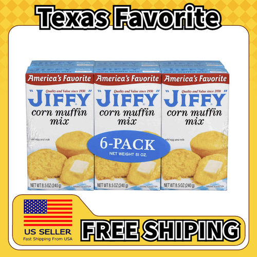 美国直邮Jiffy Corn Muffin Mix 6 pk Boxes玉米松饼粉240g*6盒