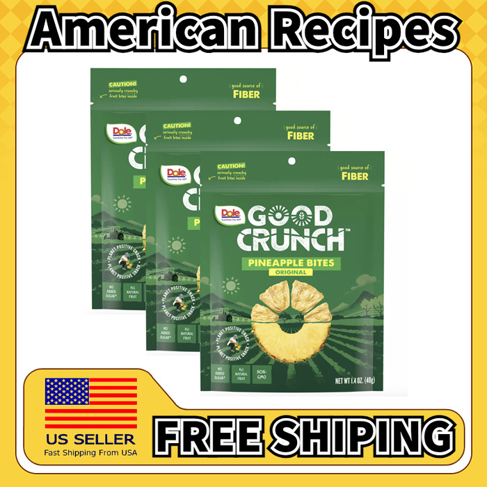 美国直邮Dole Good Crunchy Toasted Chips 香脆菠萝香蕉片*3袋