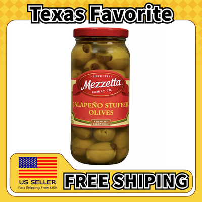 美国直邮Mezzetta Jalapeno Green Olives 墨西哥辣椒青橄榄283g