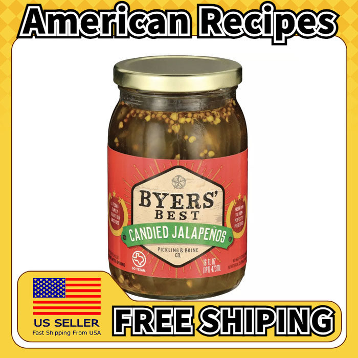 美国直邮Byers' Best Candied Jalapenos 蜜饯墨西哥辣椒473g