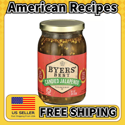 美国直邮Byers' Best Candied Jalapenos 蜜饯墨西哥辣椒473g